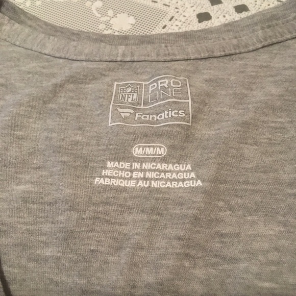 HP🔥🆕 N.E. Patriots NFL Pro Line 2018 Gray Conference Champions T-Shirt Medium - Picture 3 of 7